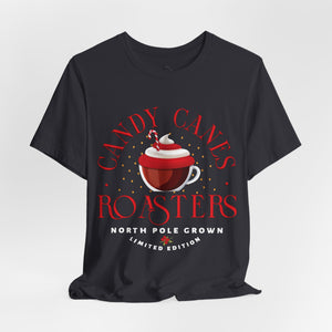 Candy Canes Roasters Christmas Coffee T-Shirt