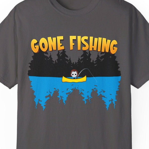 Gone fishing Friday the 13th men's funny shirt