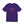 Purple t-shirt with embroidered red white and blue text design on a white background