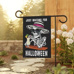 Waiting for Halloween Summer Yard Flag