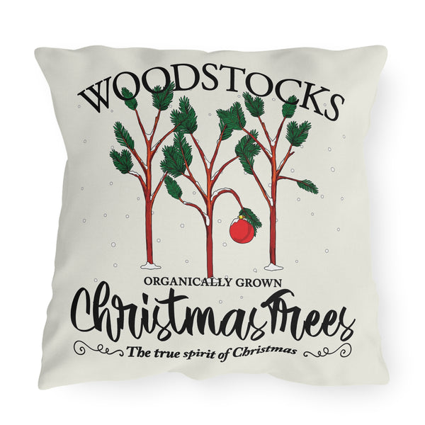 Charlie Brown Christmas Pillow Outdoor Throw Pillow
