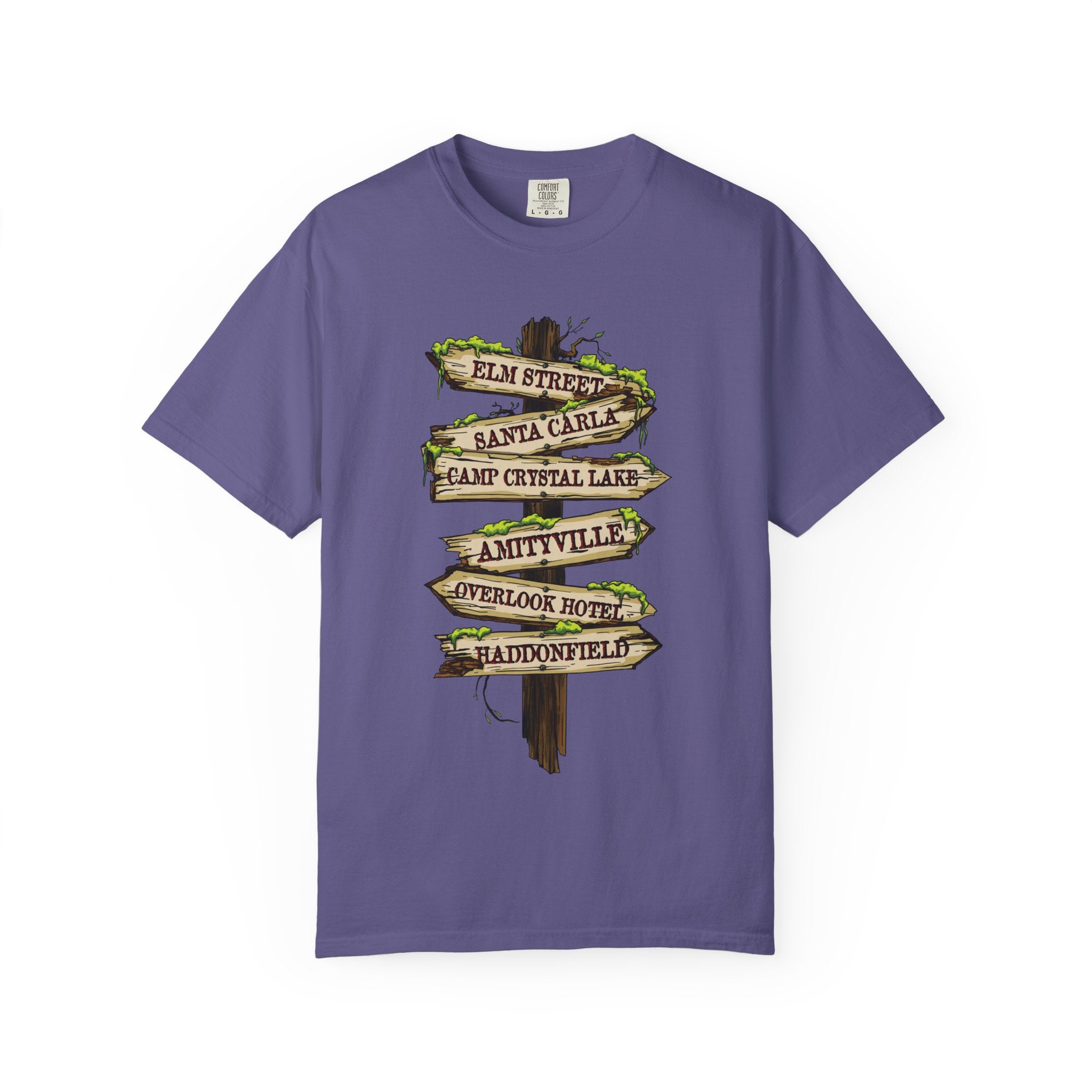 Horror Road Sign Halloween T-Shirt Comfort Colors®