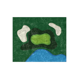 Golf Course Golfers Decorative Couch Throw