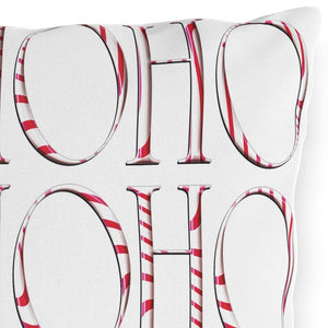 throw pillow with 'Reversible Holiday Outdoor' design
