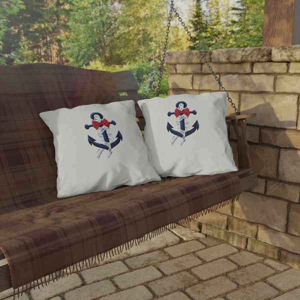 Nautical Anchor Patriotic Outdoor Indoor Throw Pillow
