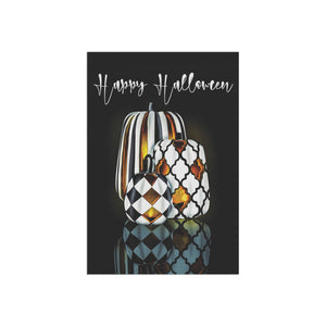 Chic Jack O Lantern Pumpkins Yard Flag
