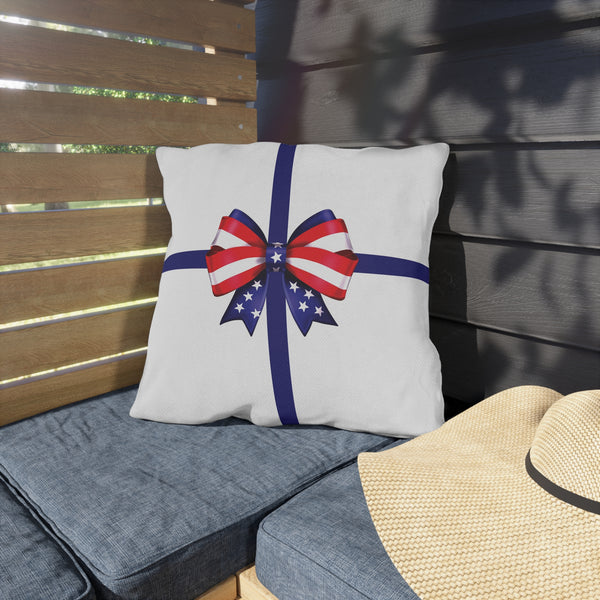 Patriotic Indoor Outdoor July 4th Throw Pillow