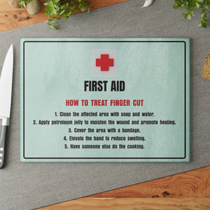 First Aid Funny Kitchen Decor Cutting Board