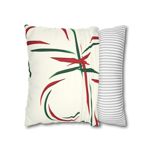 throw pillow with 'Red Green Candy Cane Holiday Cover' design