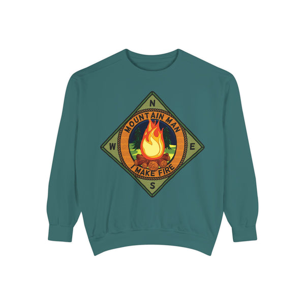 Mountain Man Men's Funny Camping Sweatshirt