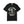 Black t-shirt with logo graphic and text 'Eddie's Sewage Service You Dump We Pump Since 1989'.