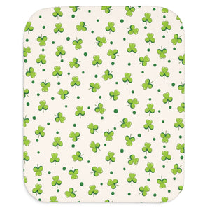 cute shamrocks baby blanket sherpa baby blanket