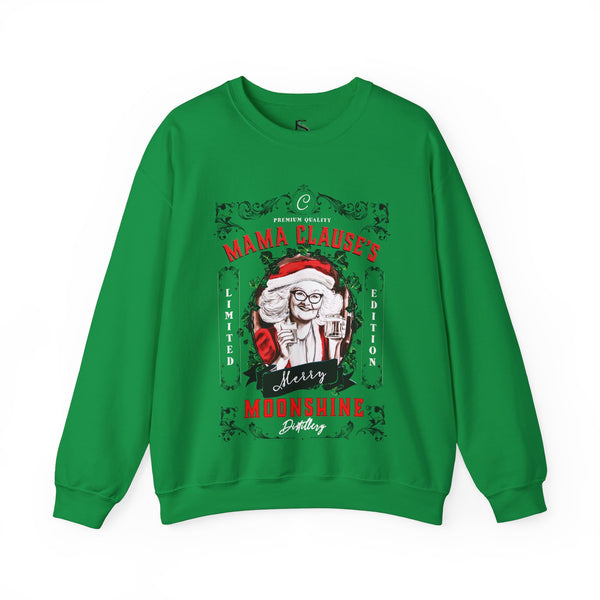 Mrs. Clause's Moonshine Funny Christmas Sweatshirt
