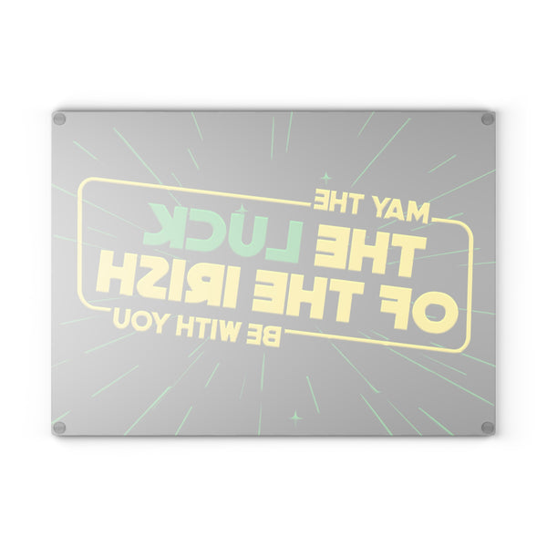 Luck of the Irish Star Wars Parody Glass Cutting Board