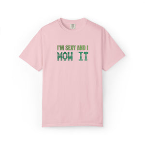 Embroidered Sexy and I Mow It T-Shirt Comfort Colors®