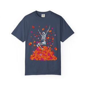 Fall Lovers Skeleton Halloween T-Shirt Comfort Colors®
