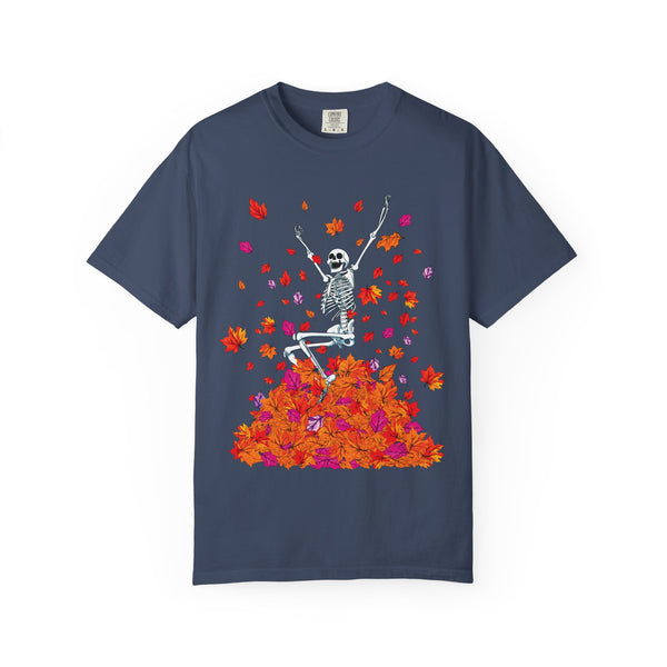 Fall Lovers Skeleton Halloween T-Shirt Comfort Colors®