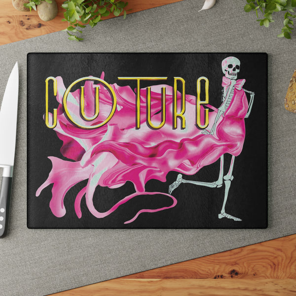 Skeleton Couture Halloween Cutting Board