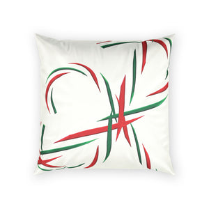Christmas Candy Cane Velvet Pillow