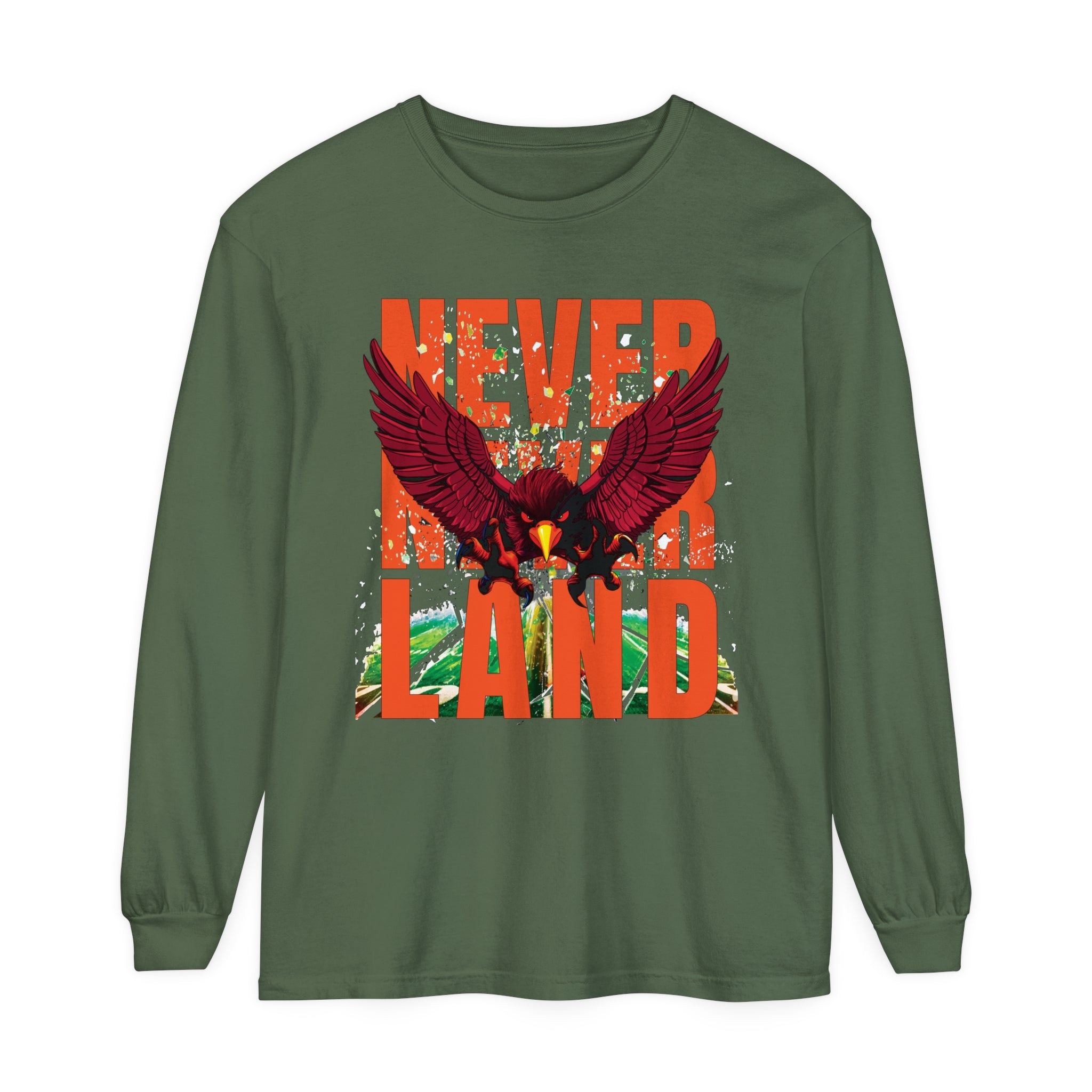 Comfort Colors® Never Never Land Hokies Long Sleeve Tee