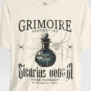 Apothecary Label Spider Venom Halloween T-Shirt