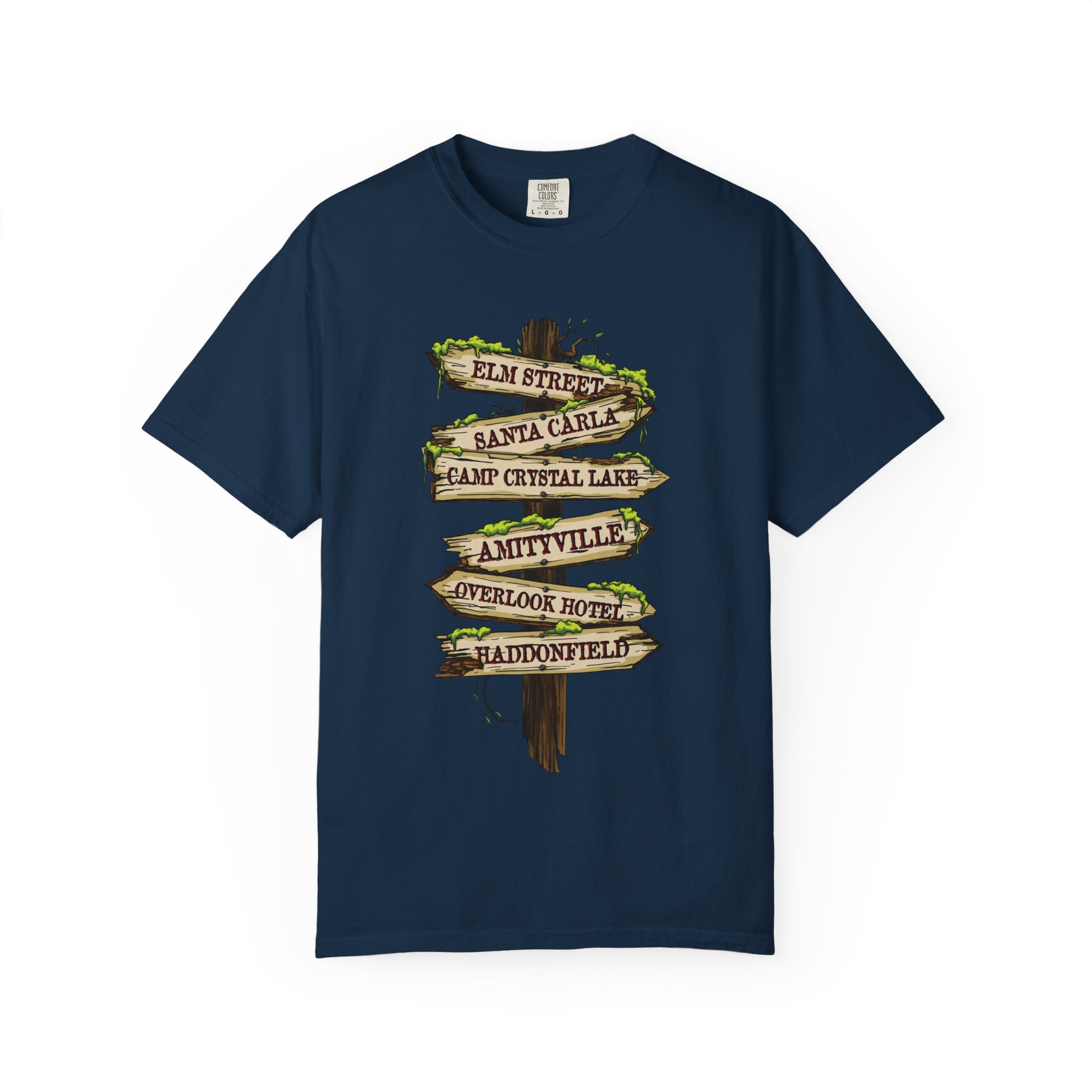 Horror Road Sign Halloween T-Shirt Comfort Colors®