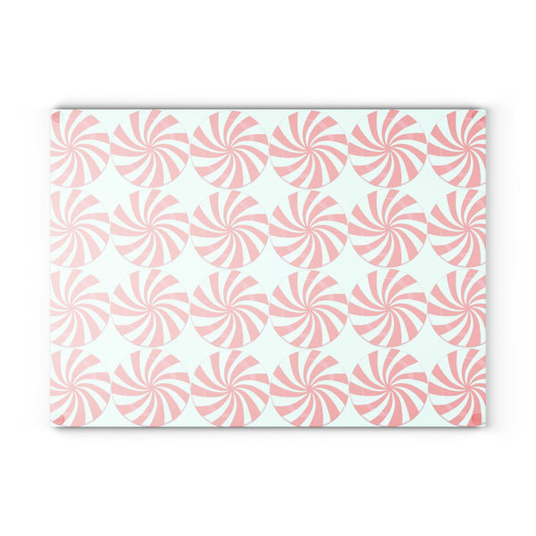Candy Cane Peppermints Christmas Cutting Board