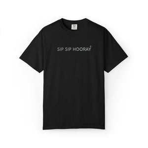 Embroidered Sip Sip Hooray Comfort Colors® T-Shirt