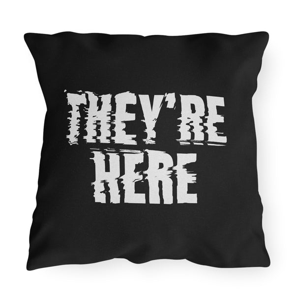 They're Here Poltergeist Indoor Outdoor Pillow