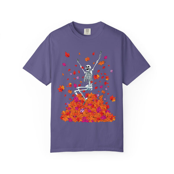 Fall Lovers Skeleton Halloween T-Shirt Comfort Colors®