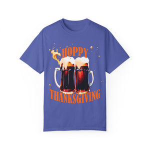 Black t-shirt with 'Beer Lovers Funny Thanksgiving' design on a white background