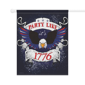 4th of July American Eagle Party 1776 Yard Flag