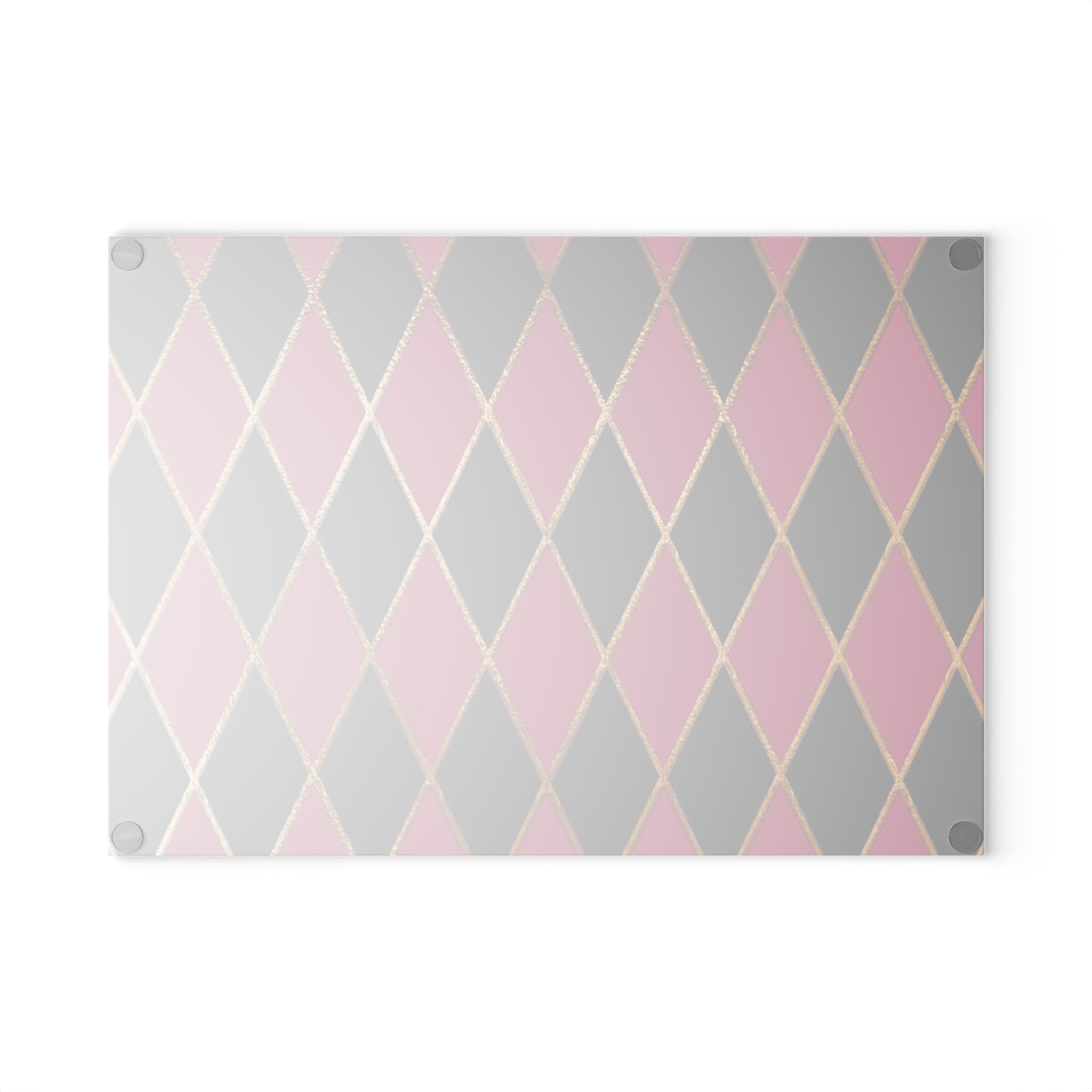Pink and Black Diamond Modern Kitchen Cutting Board