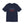 Black t-shirt with embroidered red white and blue text design on a white background
