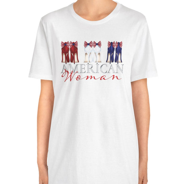 American Woman Patriotic Style Fashion T-Shirt
