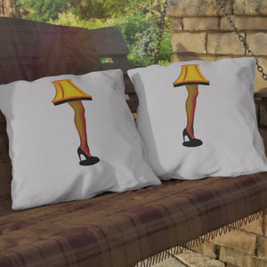 Christmas Story Leg Lamp Pillow Outdoor Decorative Pillow