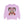Pink sweatshirt with a graphic of a woman and text on a white background