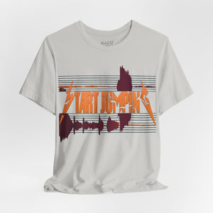 Virginia Tech Metallica Seismograph Chart Start Jumping T-Shirt