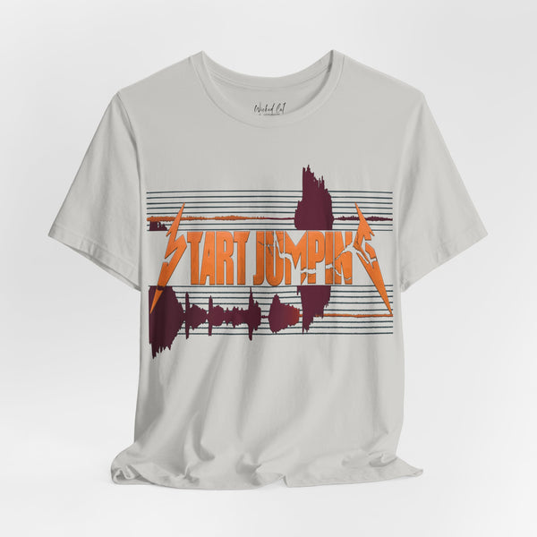 Virginia Tech Metallica Seismograph Chart Start Jumping T-Shirt