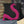 Pink Snake Black Indoor Outdoor Throw Pillow