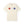 Beige t-shirt with red, white, and blue paw prints on a white background