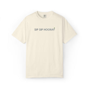 Embroidered Sip Sip Hooray Comfort Colors® T-Shirt