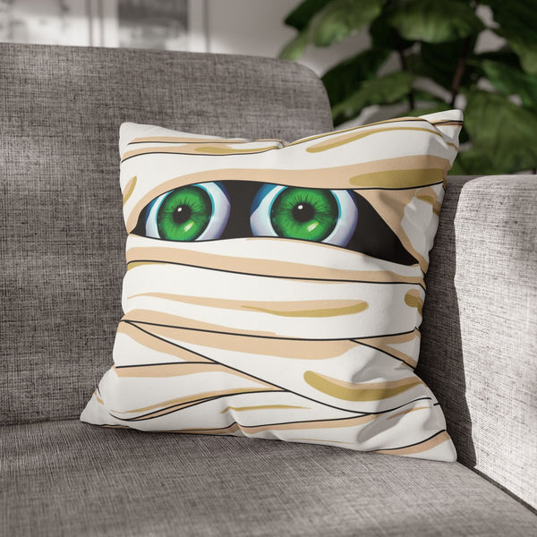 Funny Mummy Halloween Soft Pillow Cover