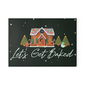 Let's Get Baked Gingerbread Christmas Cutting Board