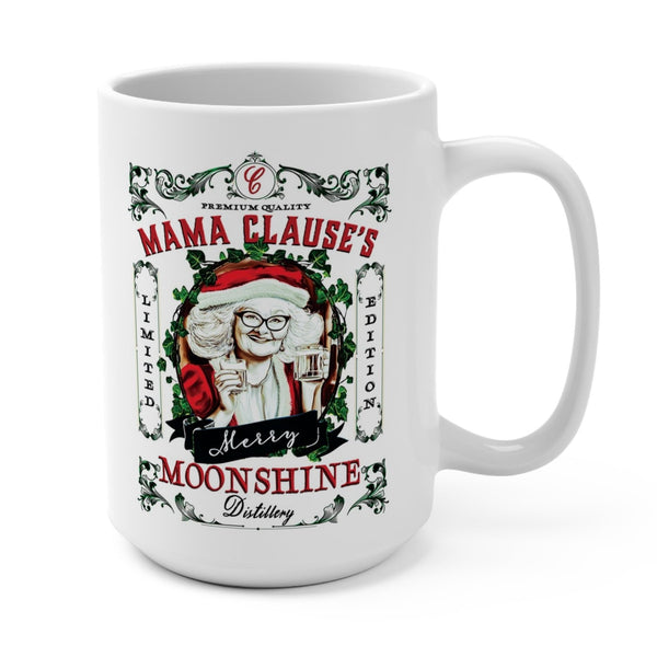 mrs. clause moonshine funny Christmas mug