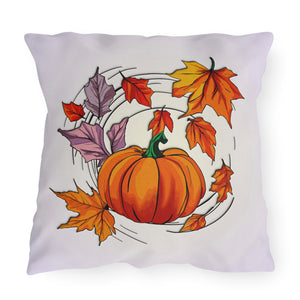 Fall Pumpkin Outdoor Throw Pillow