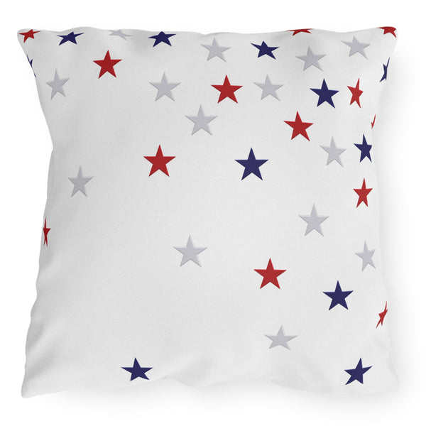 Patriotic Stars Indoor Outdoor American Chic Accent Pillow