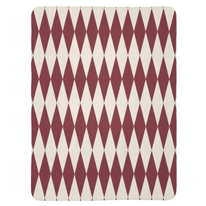 Red & Cream Home Gift Plush Sherpa Throw Blanket