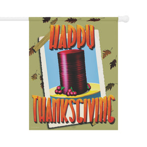 Garden flag with 'Retro Cranberry Sauce Funny Thanksgiving' design