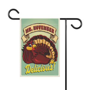 Mr. November Turkey Funny Thanksgiving Yard Flag
